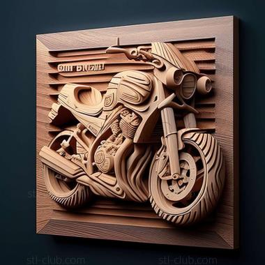 3D модель Suzuki GSF 400 Bandit (STL)